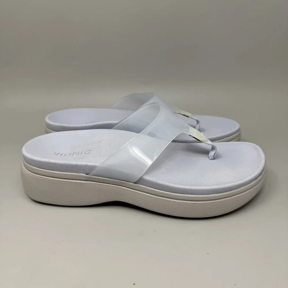 Vionic Women's Luminous Wedge Toe-Post Platform Sandal Sz 7